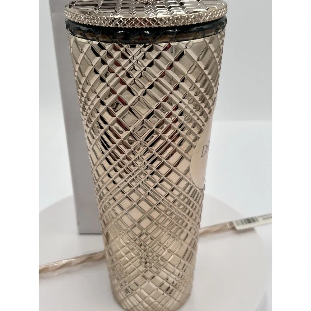 RACHEL MIRIAM Dream Big Metallic Gold Tumbler 24 oz - New in Packaging BPA Free